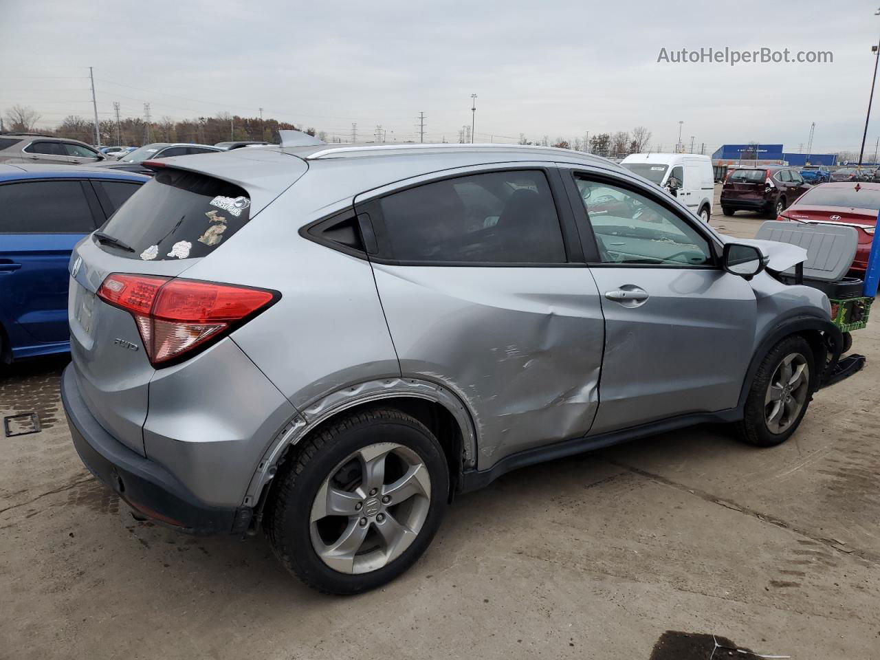 2017 Honda Hr-v Exl Silver vin: 3CZRU6H73HM720508