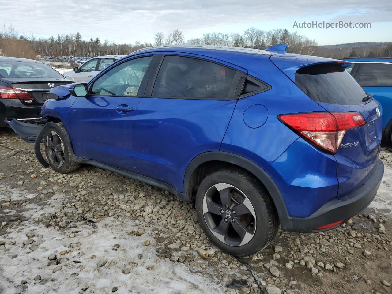 2018 Honda Hr-v Exl Blue vin: 3CZRU6H73JM705822