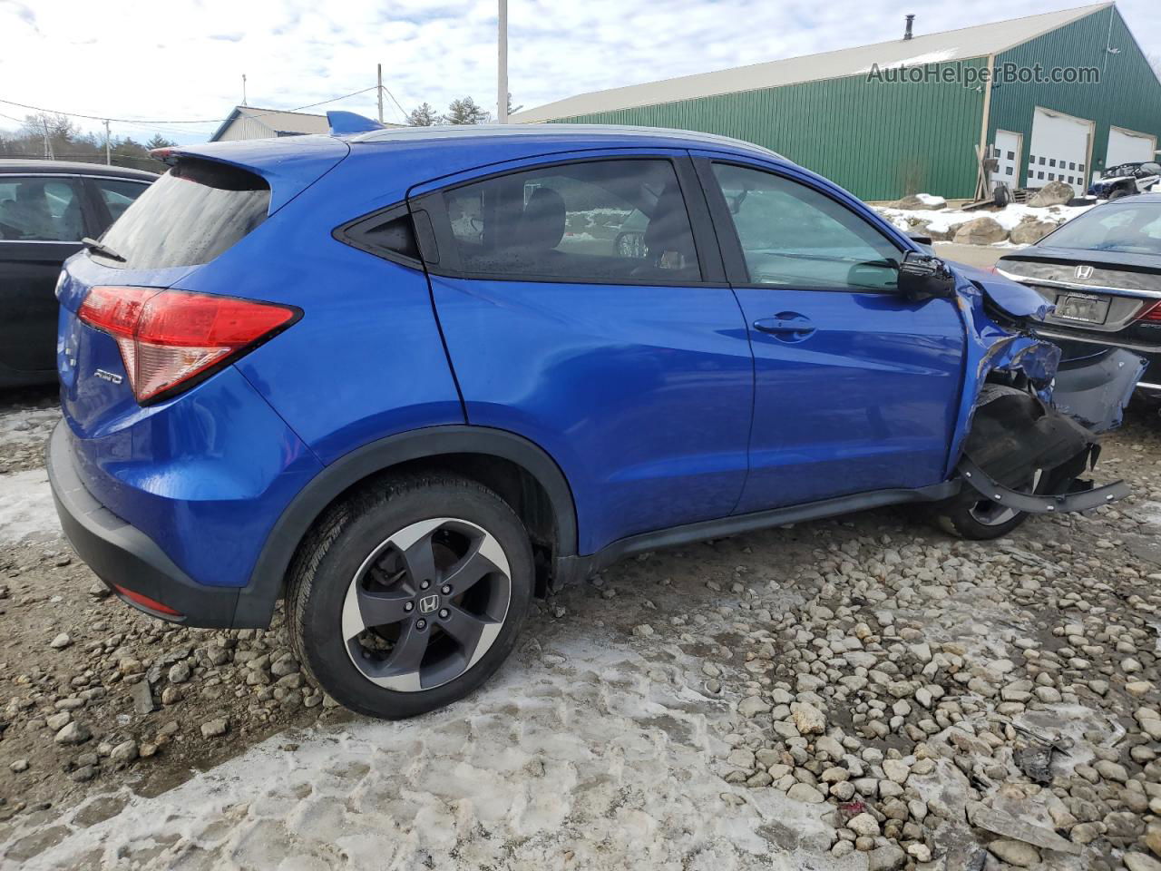 2018 Honda Hr-v Exl Blue vin: 3CZRU6H73JM705822