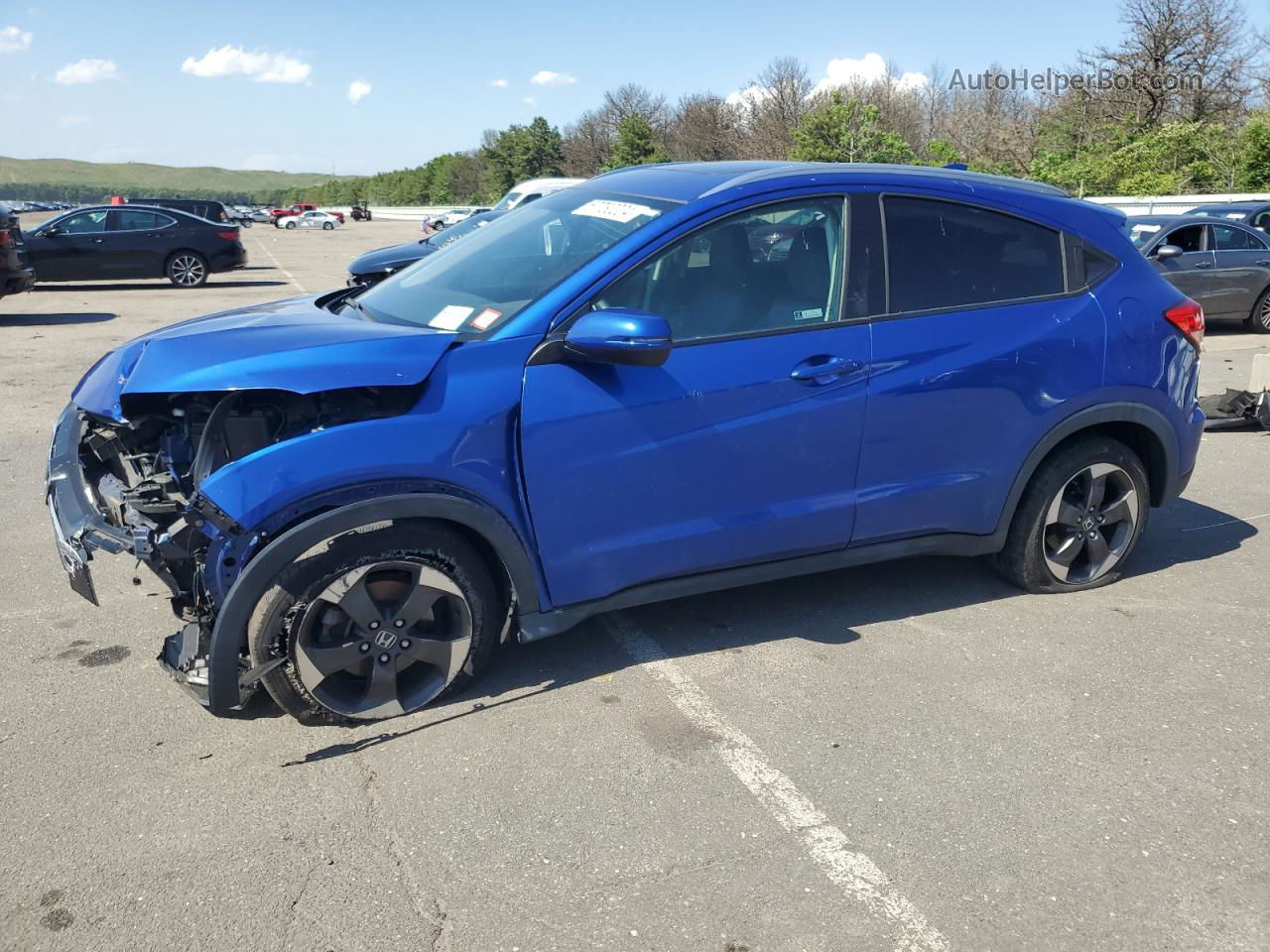 2018 Honda Hr-v Exl Синий vin: 3CZRU6H73JM710289