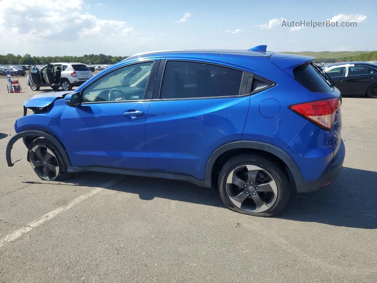 2018 Honda Hr-v Exl Blue vin: 3CZRU6H73JM710289