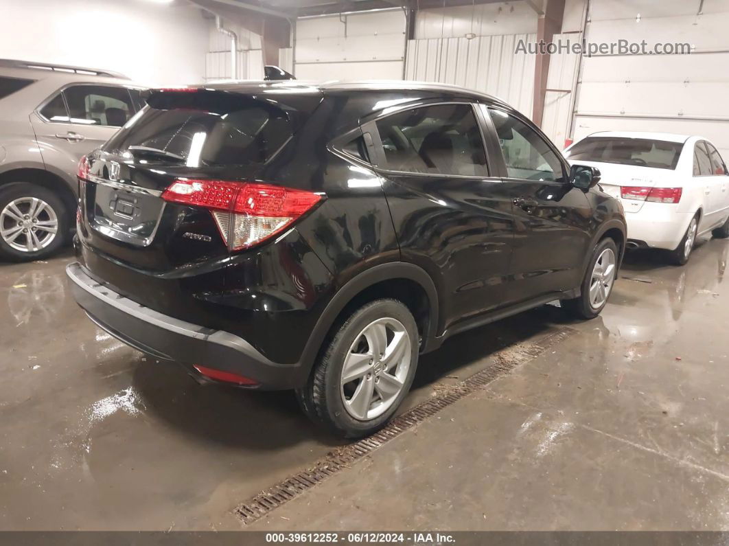 2019 Honda Hr-v Ex-l Black vin: 3CZRU6H73KM708950