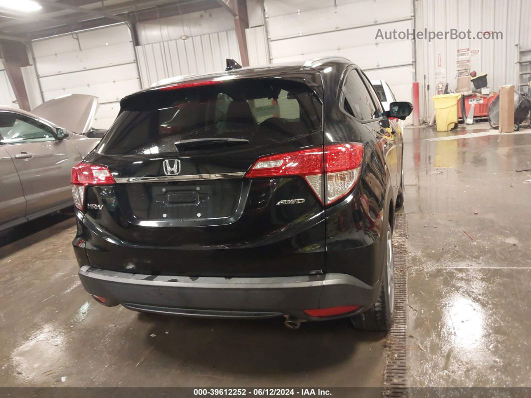 2019 Honda Hr-v Ex-l Black vin: 3CZRU6H73KM708950