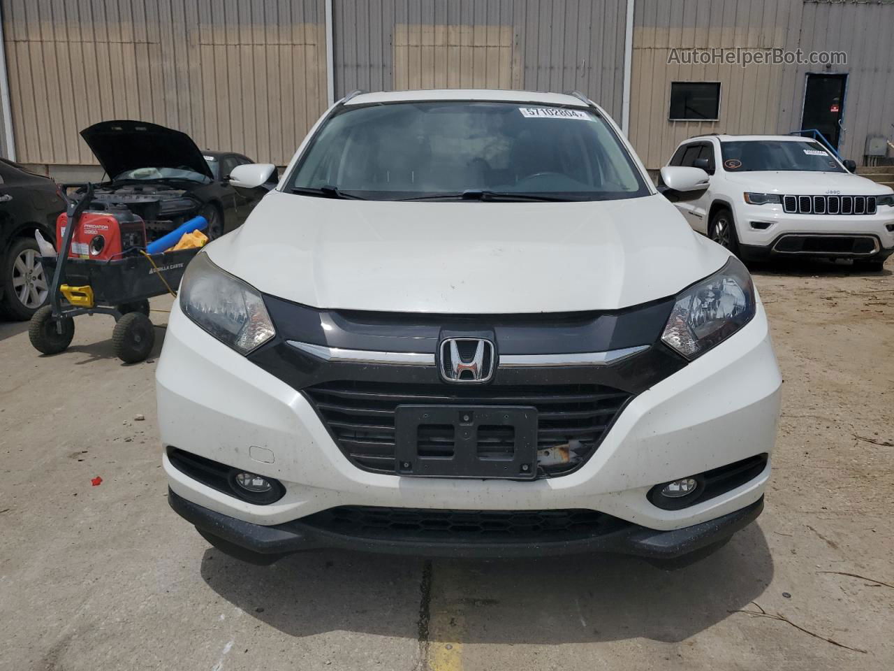 2016 Honda Hr-v Exl White vin: 3CZRU6H74GM700511