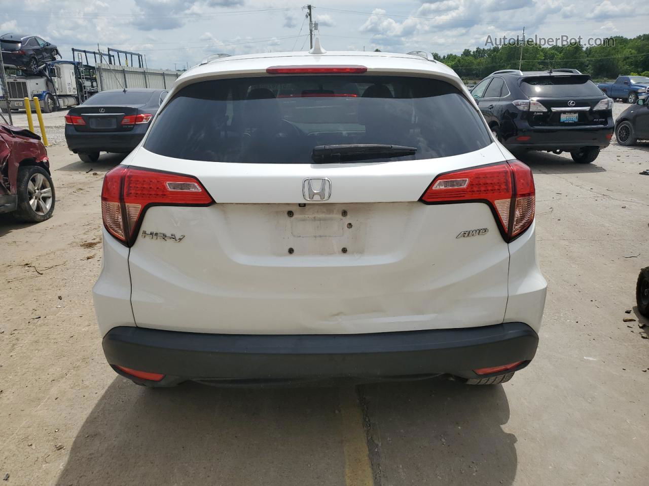 2016 Honda Hr-v Exl White vin: 3CZRU6H74GM700511