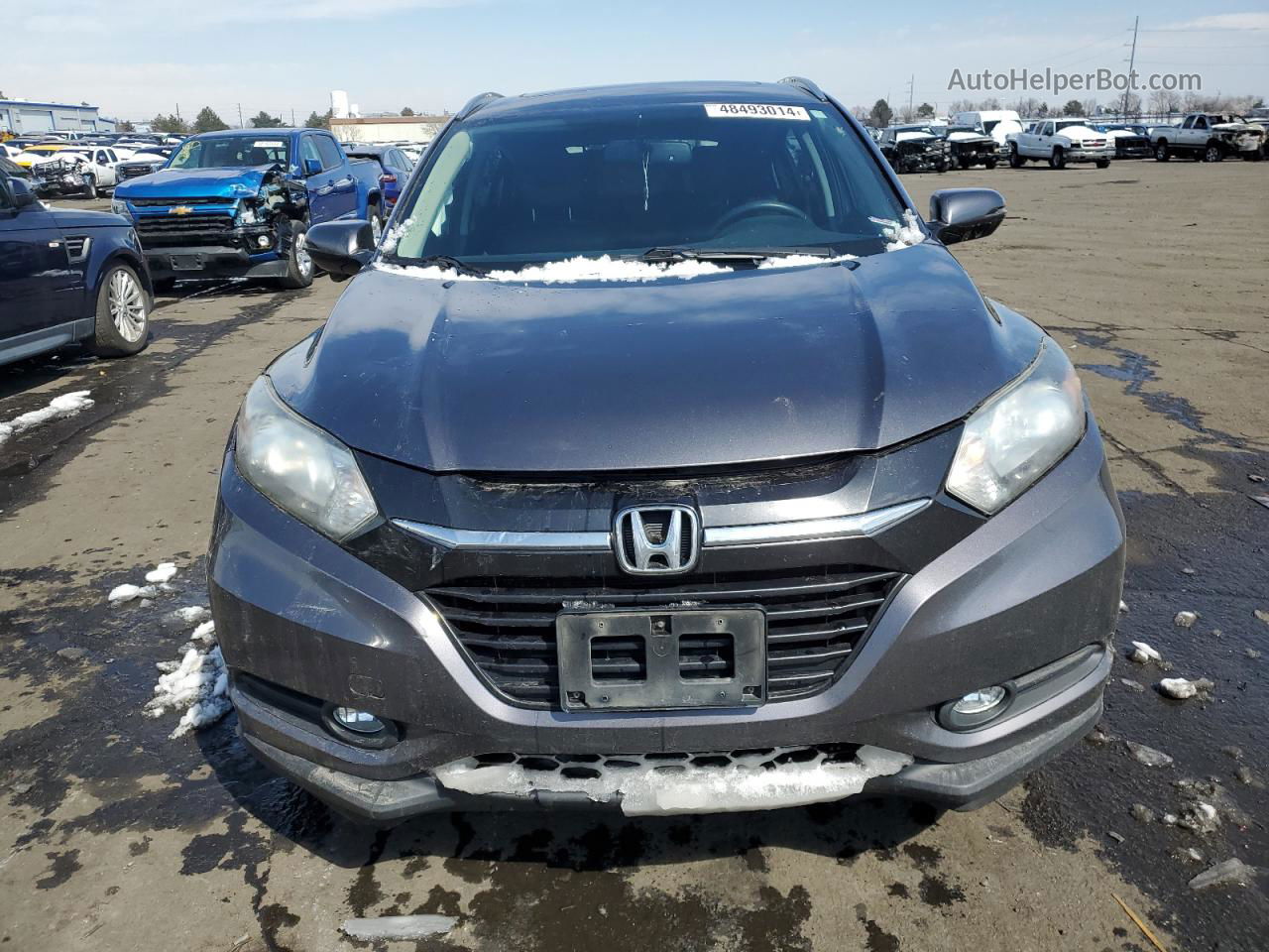 2016 Honda Hr-v Exl Серый vin: 3CZRU6H74GM730754