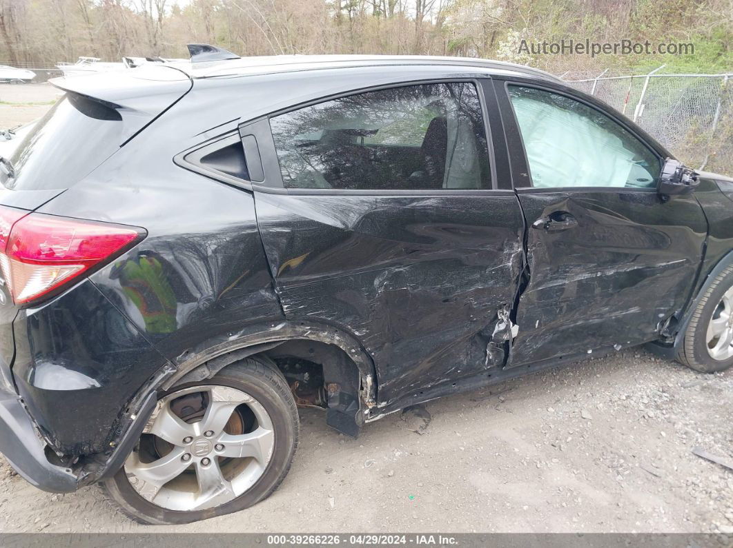 2016 Honda Hr-v Ex-l Black vin: 3CZRU6H74GM738031