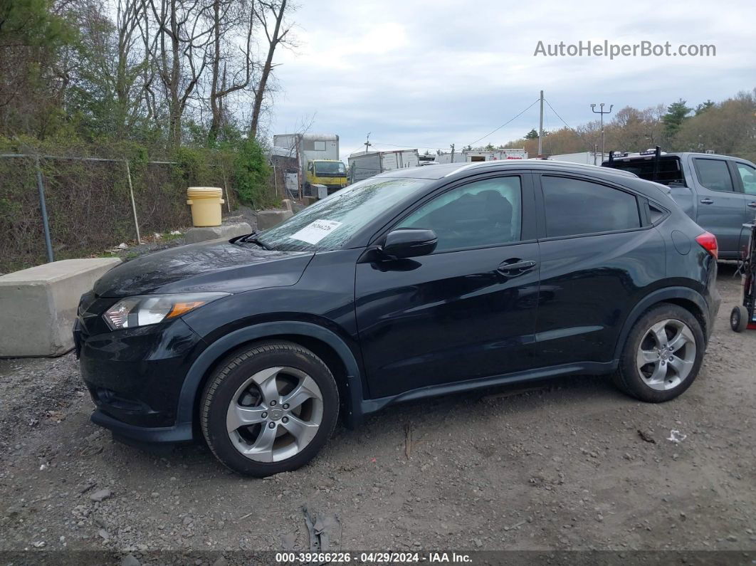 2016 Honda Hr-v Ex-l Black vin: 3CZRU6H74GM738031