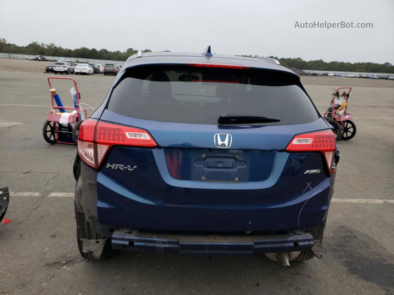 2017 Honda Hr-v Exl Blue vin: 3CZRU6H74HM722252