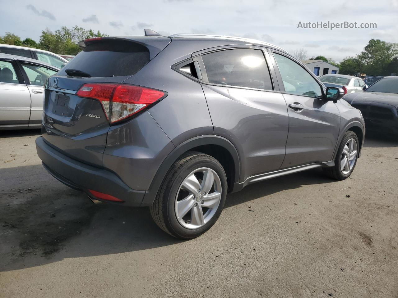 2019 Honda Hr-v Exl Gray vin: 3CZRU6H74KM716264