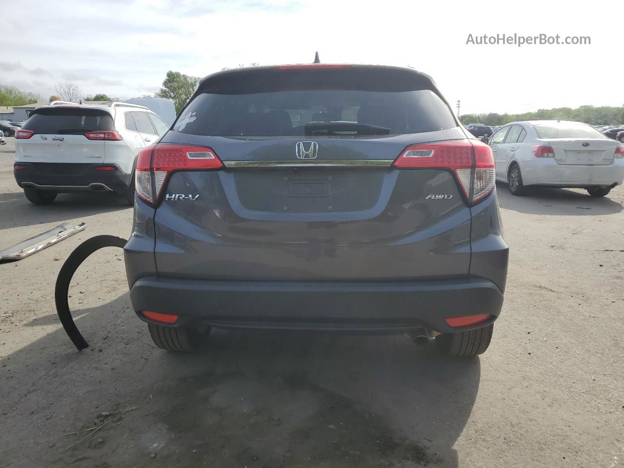 2019 Honda Hr-v Exl Gray vin: 3CZRU6H74KM716264