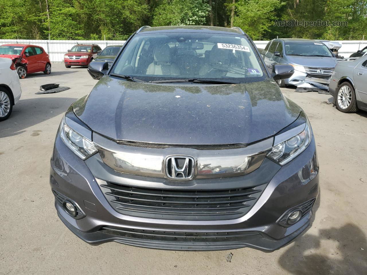 2019 Honda Hr-v Exl Gray vin: 3CZRU6H74KM716264