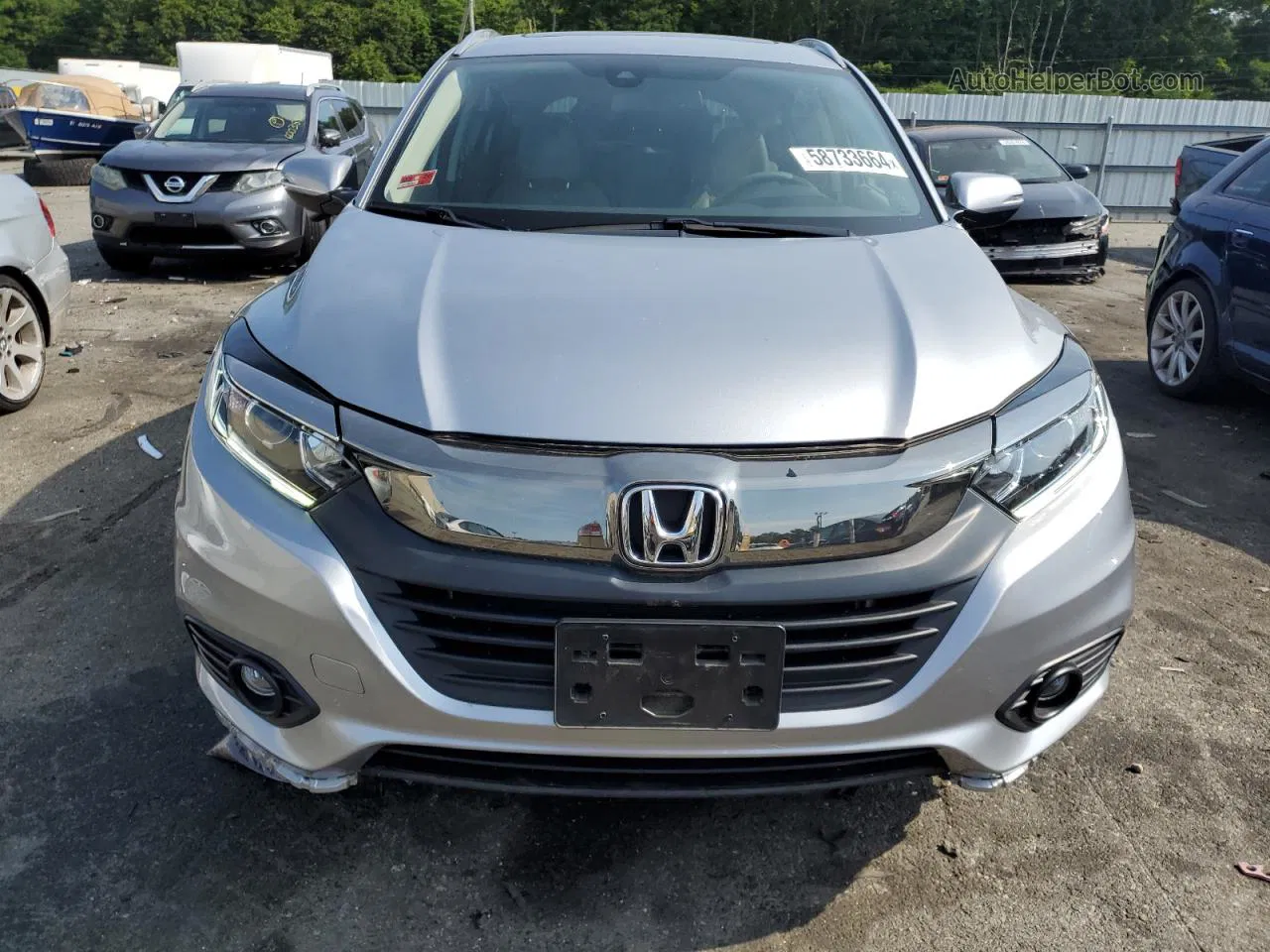 2019 Honda Hr-v Exl Silver vin: 3CZRU6H74KM720198