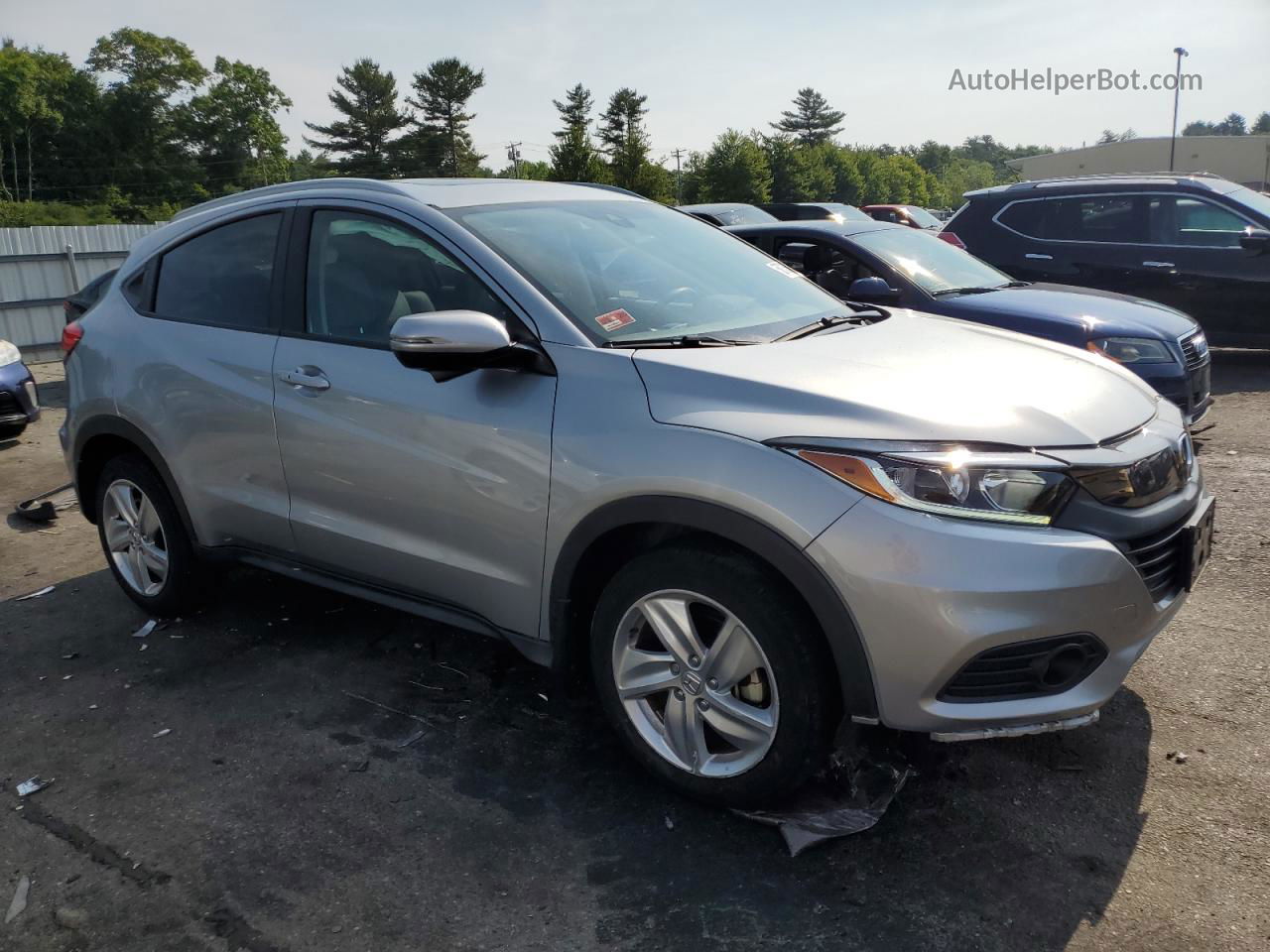 2019 Honda Hr-v Exl Silver vin: 3CZRU6H74KM720198