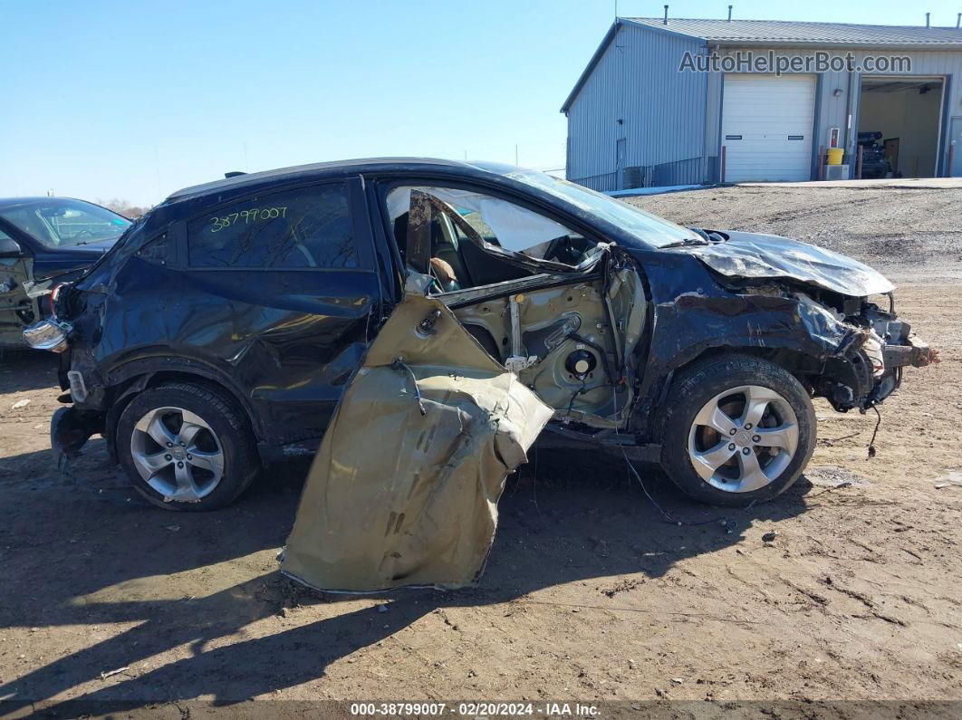 2016 Honda Hr-v Ex-l Black vin: 3CZRU6H75GM724655