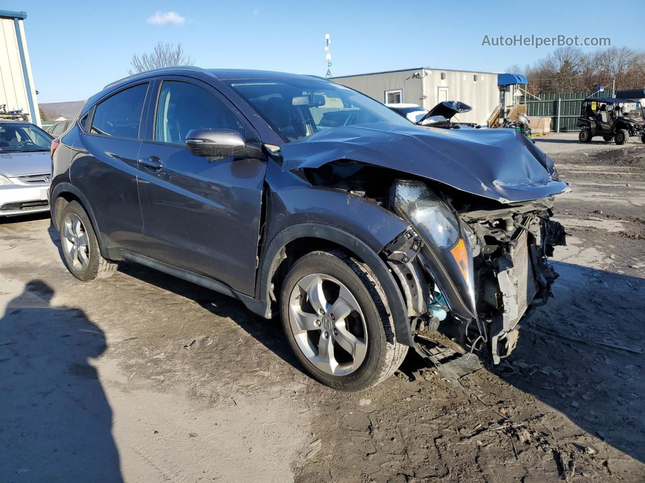 2016 Honda Hr-v Exl Gray vin: 3CZRU6H75GM726017