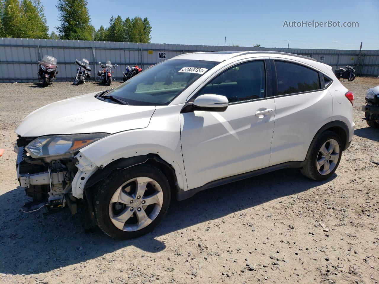 2016 Honda Hr-v Exl Белый vin: 3CZRU6H75GM751287