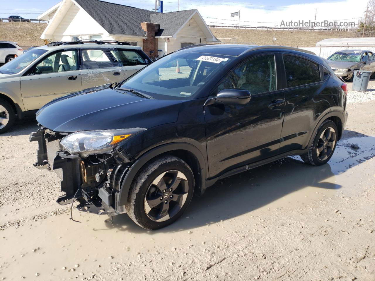 2018 Honda Hr-v Exl Black vin: 3CZRU6H75JM702243