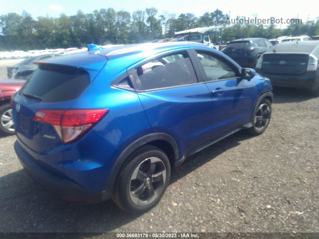 2018 Honda Hr-v Ex-l Navi Blue vin: 3CZRU6H75JM710326