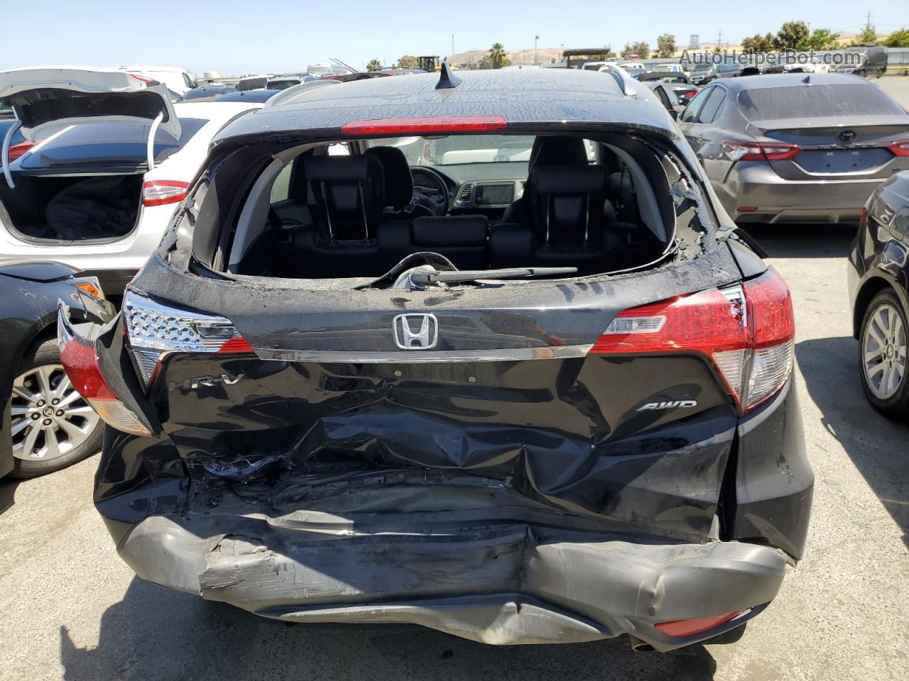 2019 Honda Hr-v Exl Black vin: 3CZRU6H75KM717746