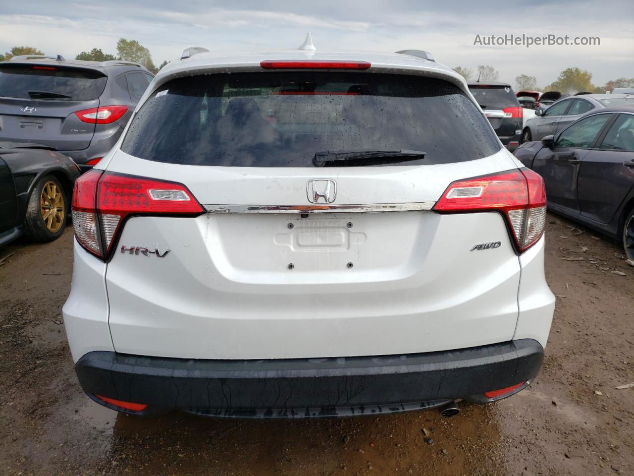 2019 Honda Hr-v Exl White vin: 3CZRU6H75KM719920