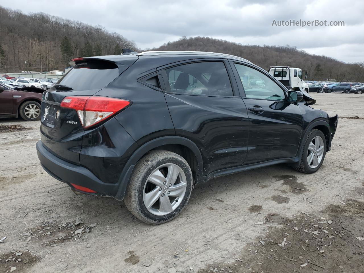 2019 Honda Hr-v Exl Black vin: 3CZRU6H75KM724454