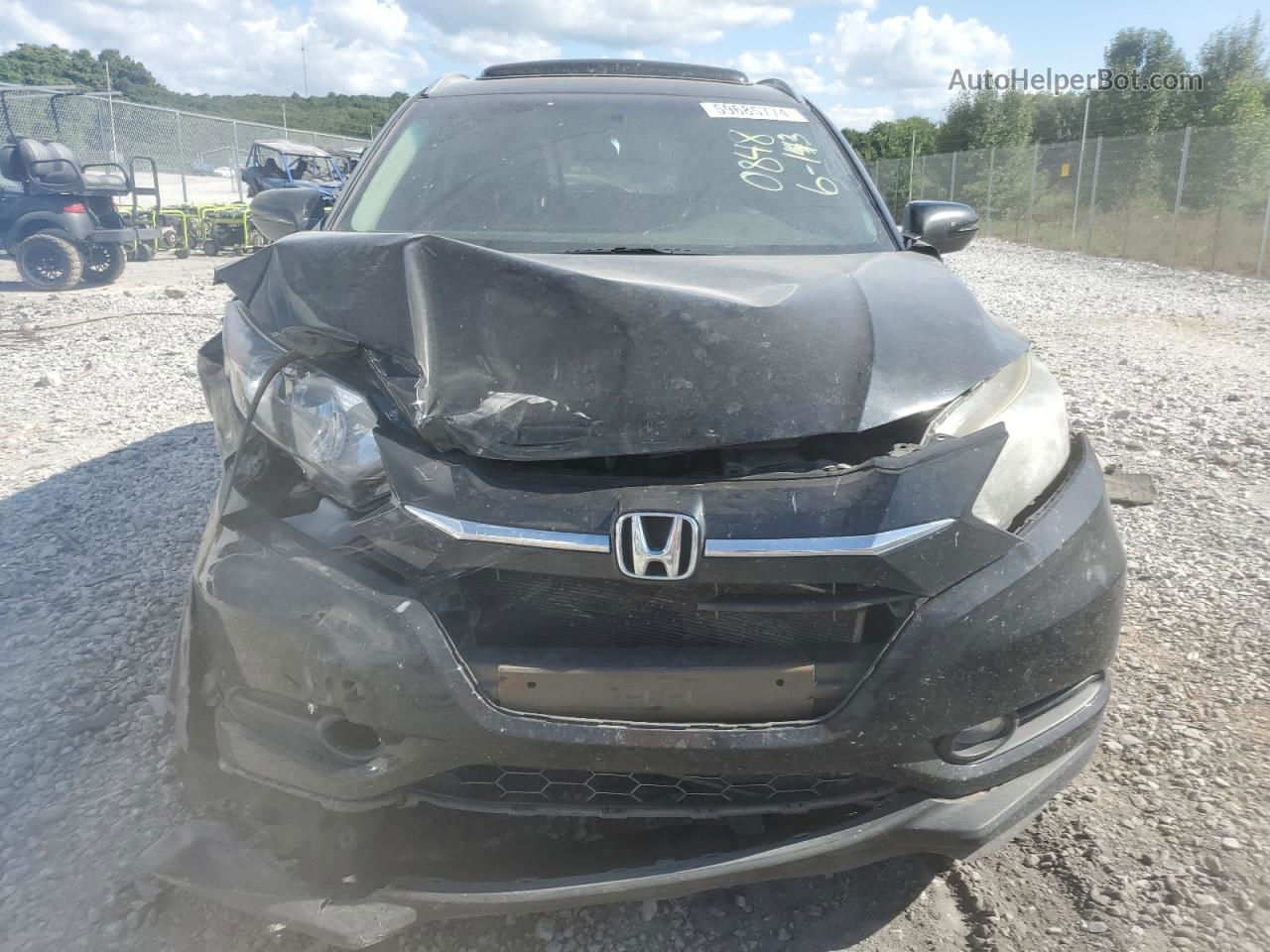 2016 Honda Hr-v Exl Черный vin: 3CZRU6H76GM700848