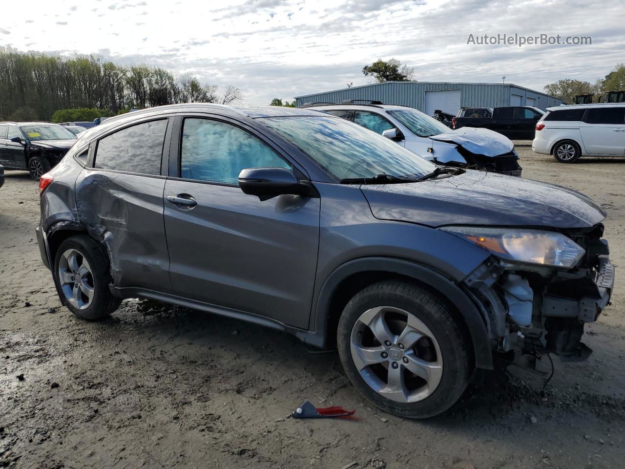 2016 Honda Hr-v Exl Gray vin: 3CZRU6H76GM712840