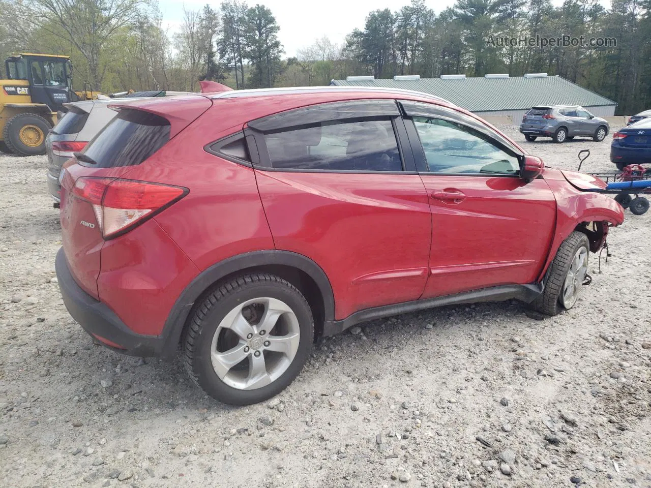 2016 Honda Hr-v Exl Red vin: 3CZRU6H76GM724017