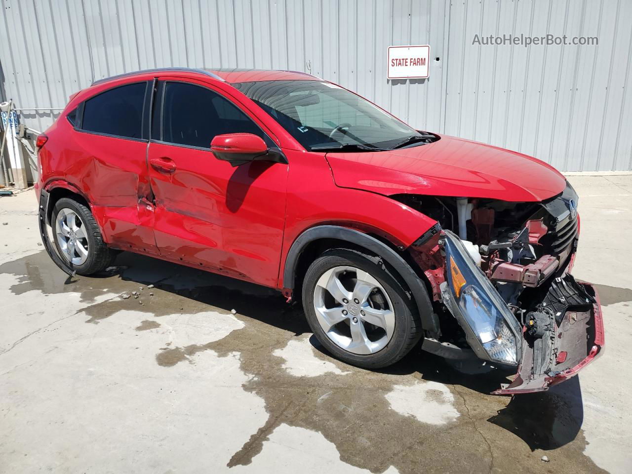 2016 Honda Hr-v Exl Red vin: 3CZRU6H76GM724342