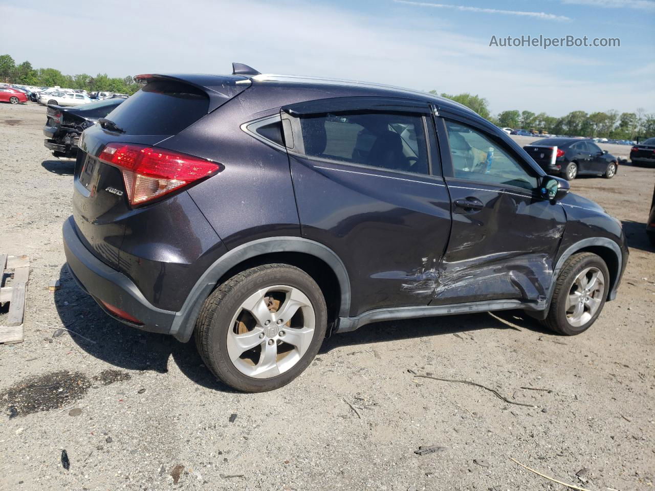 2016 Honda Hr-v Exl Серый vin: 3CZRU6H76GM734904