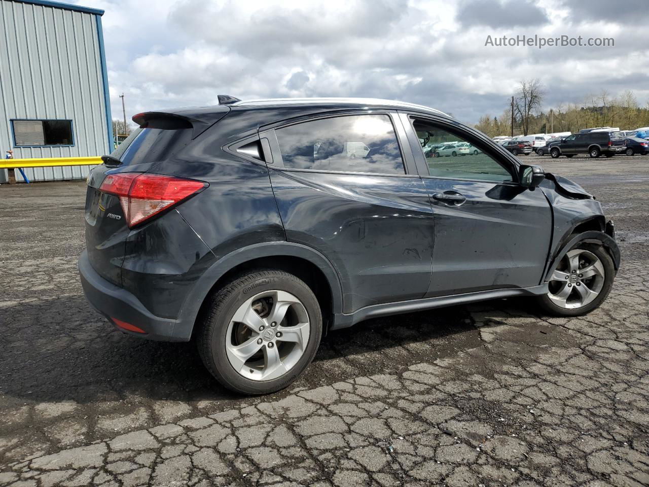 2016 Honda Hr-v Exl Black vin: 3CZRU6H76GM735597