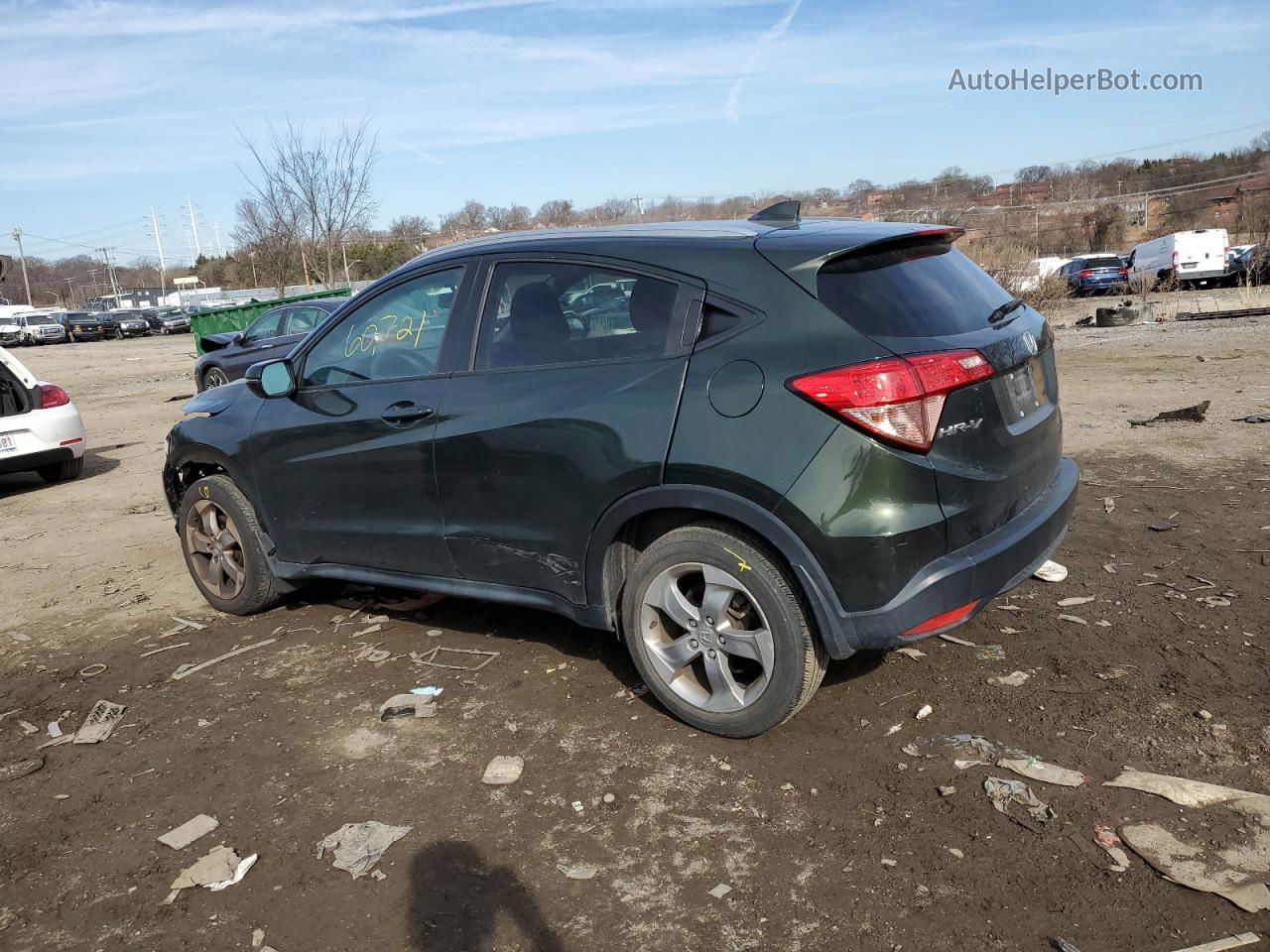 2016 Honda Hr-v Exl Зеленый vin: 3CZRU6H76GM761097