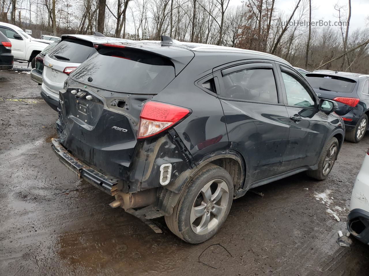 2017 Honda Hr-v Exl Black vin: 3CZRU6H76HM707767