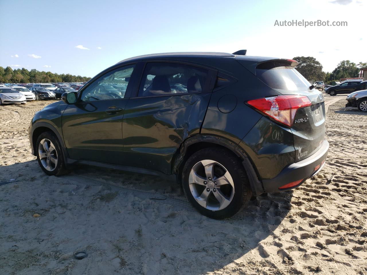 2017 Honda Hr-v Exl Green vin: 3CZRU6H76HM715688