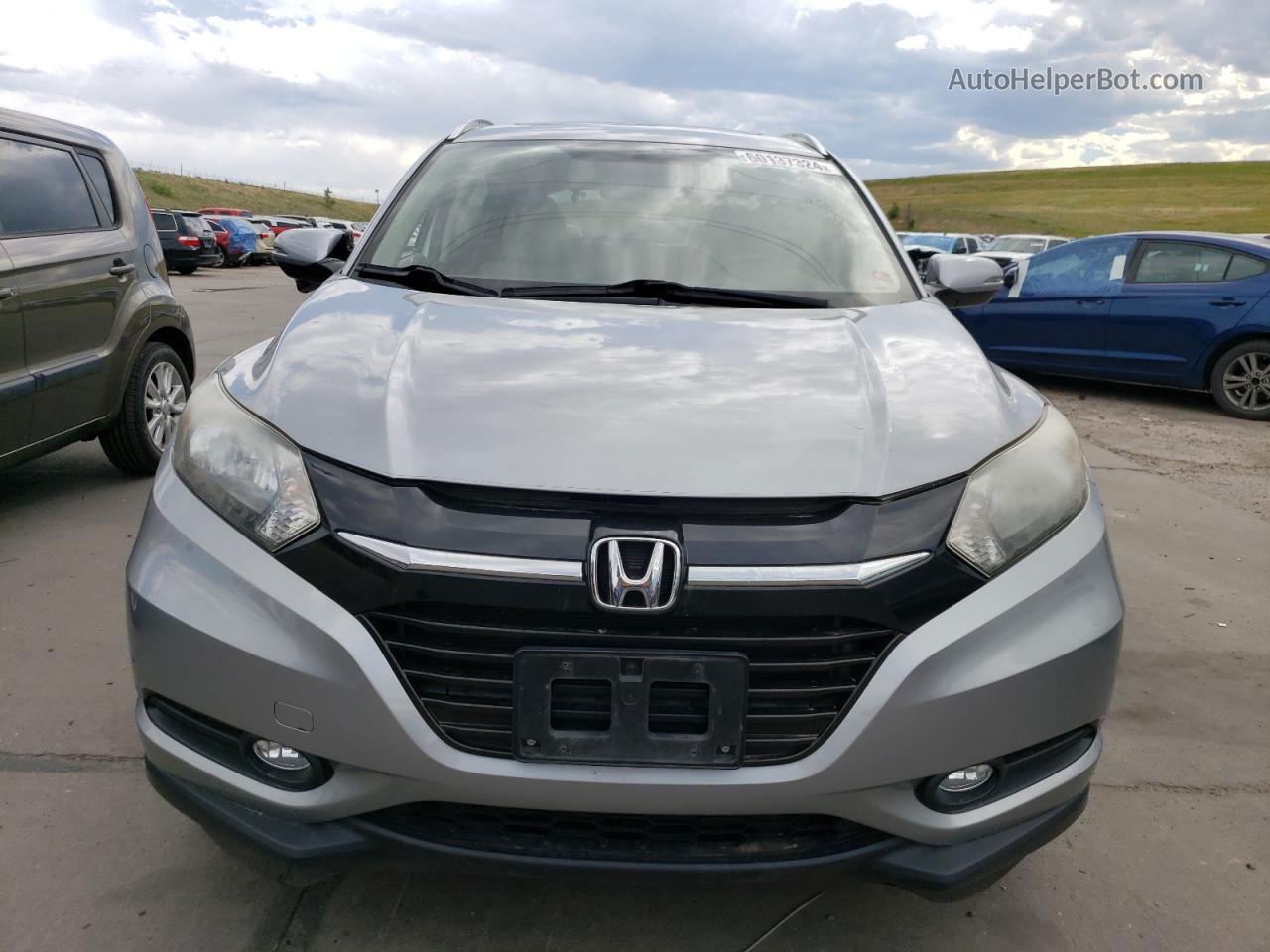 2018 Honda Hr-v Exl Silver vin: 3CZRU6H76JM704115