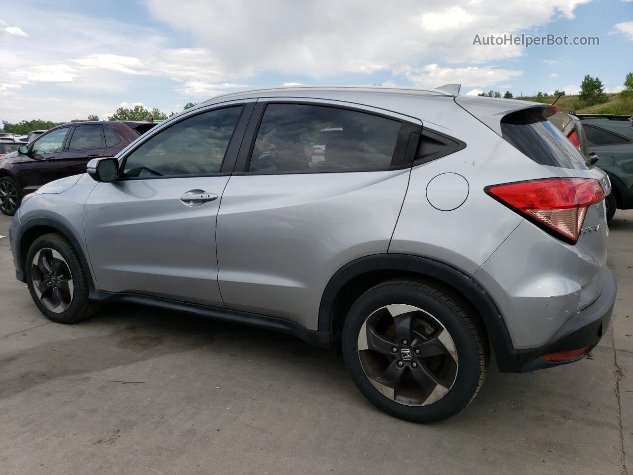 2018 Honda Hr-v Exl Silver vin: 3CZRU6H76JM704115