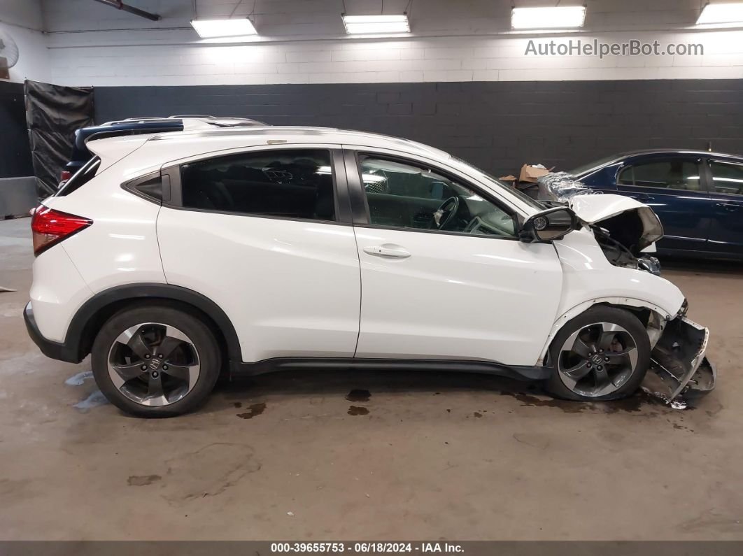 2018 Honda Hr-v Ex-l White vin: 3CZRU6H76JM707337