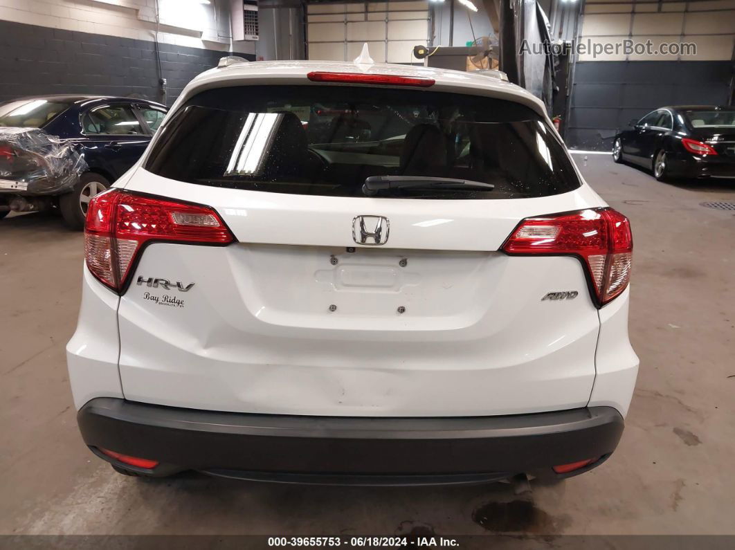 2018 Honda Hr-v Ex-l White vin: 3CZRU6H76JM707337