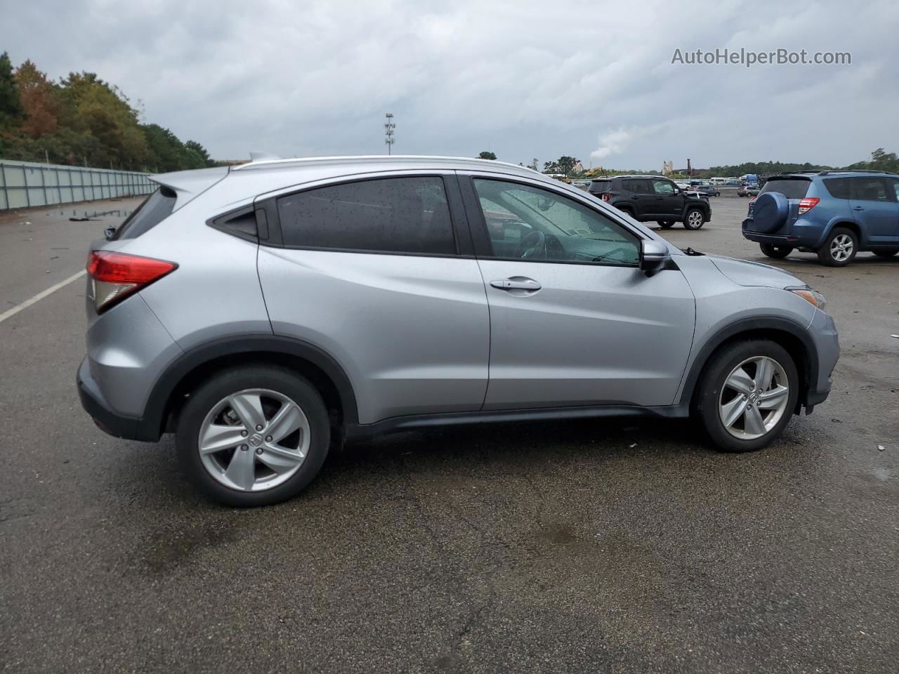 2019 Honda Hr-v Exl Silver vin: 3CZRU6H76KM714483