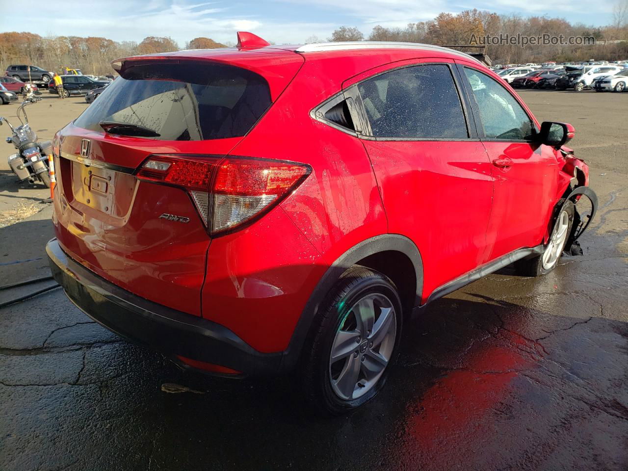 2019 Honda Hr-v Exl Red vin: 3CZRU6H76KM727623