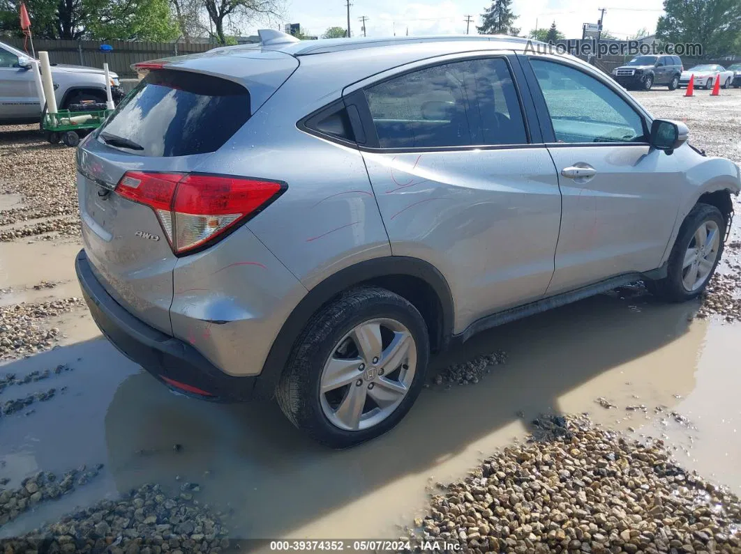 2019 Honda Hr-v Ex-l Silver vin: 3CZRU6H76KM735902