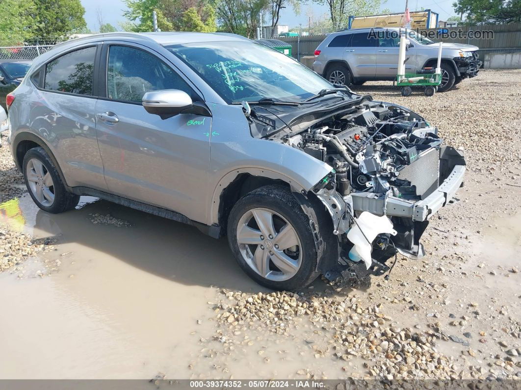 2019 Honda Hr-v Ex-l Silver vin: 3CZRU6H76KM735902