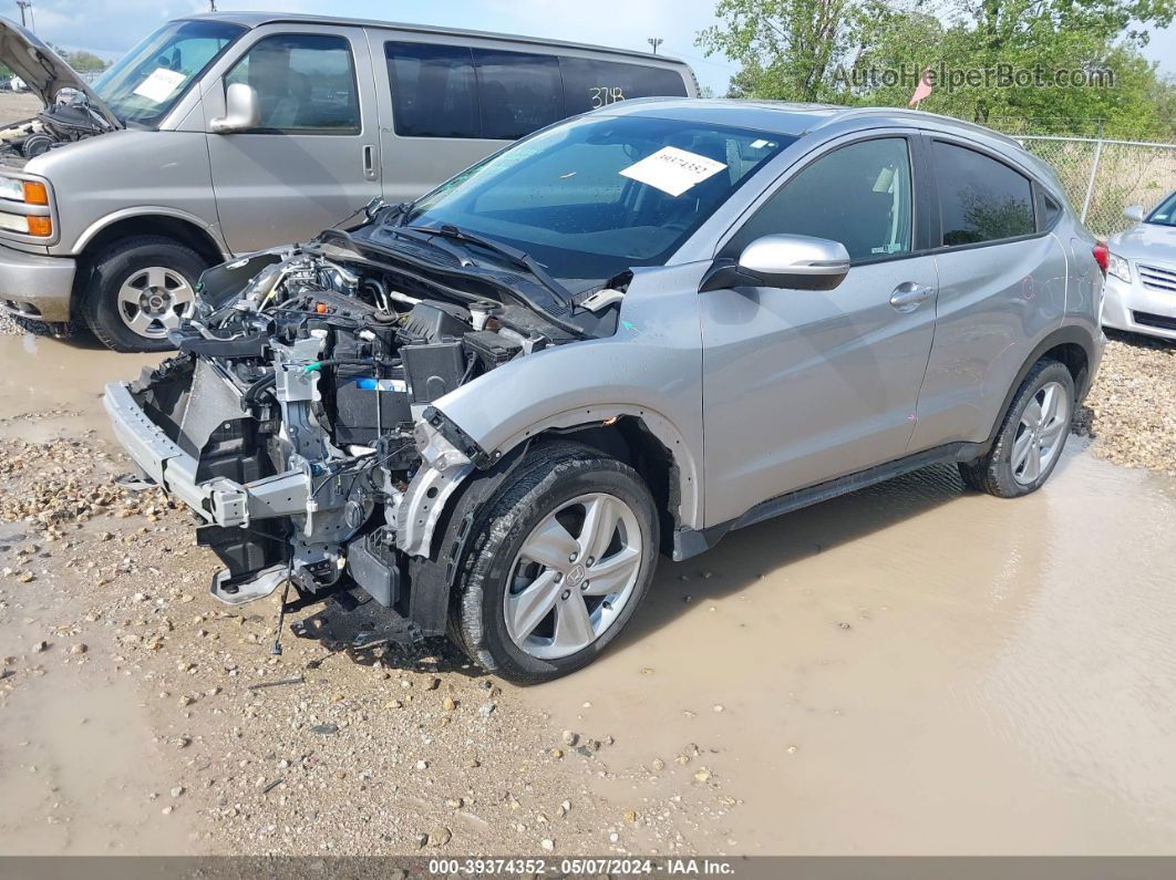 2019 Honda Hr-v Ex-l Silver vin: 3CZRU6H76KM735902