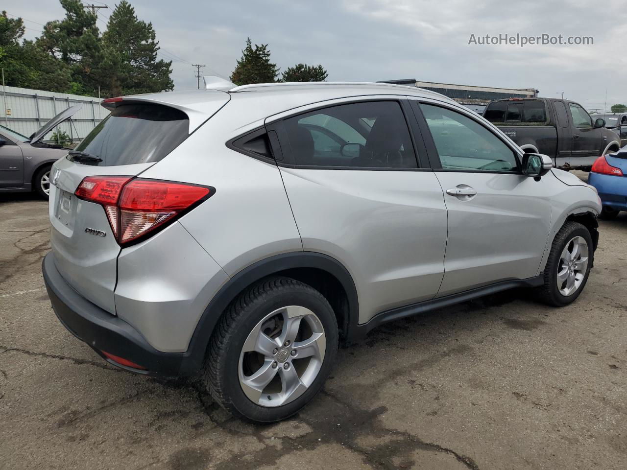 2016 Honda Hr-v Exl Silver vin: 3CZRU6H77GM754045