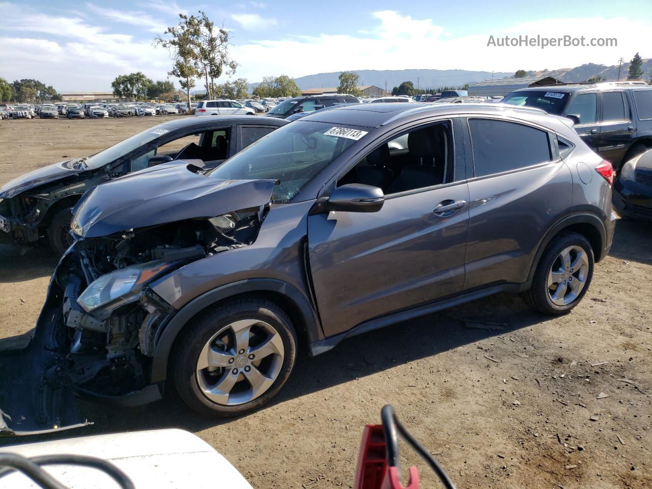 2016 Honda Hr-v Exl Charcoal vin: 3CZRU6H77GM769967