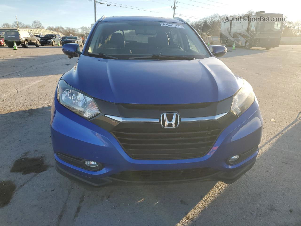 2018 Honda Hr-v Exl Blue vin: 3CZRU6H77JM701532