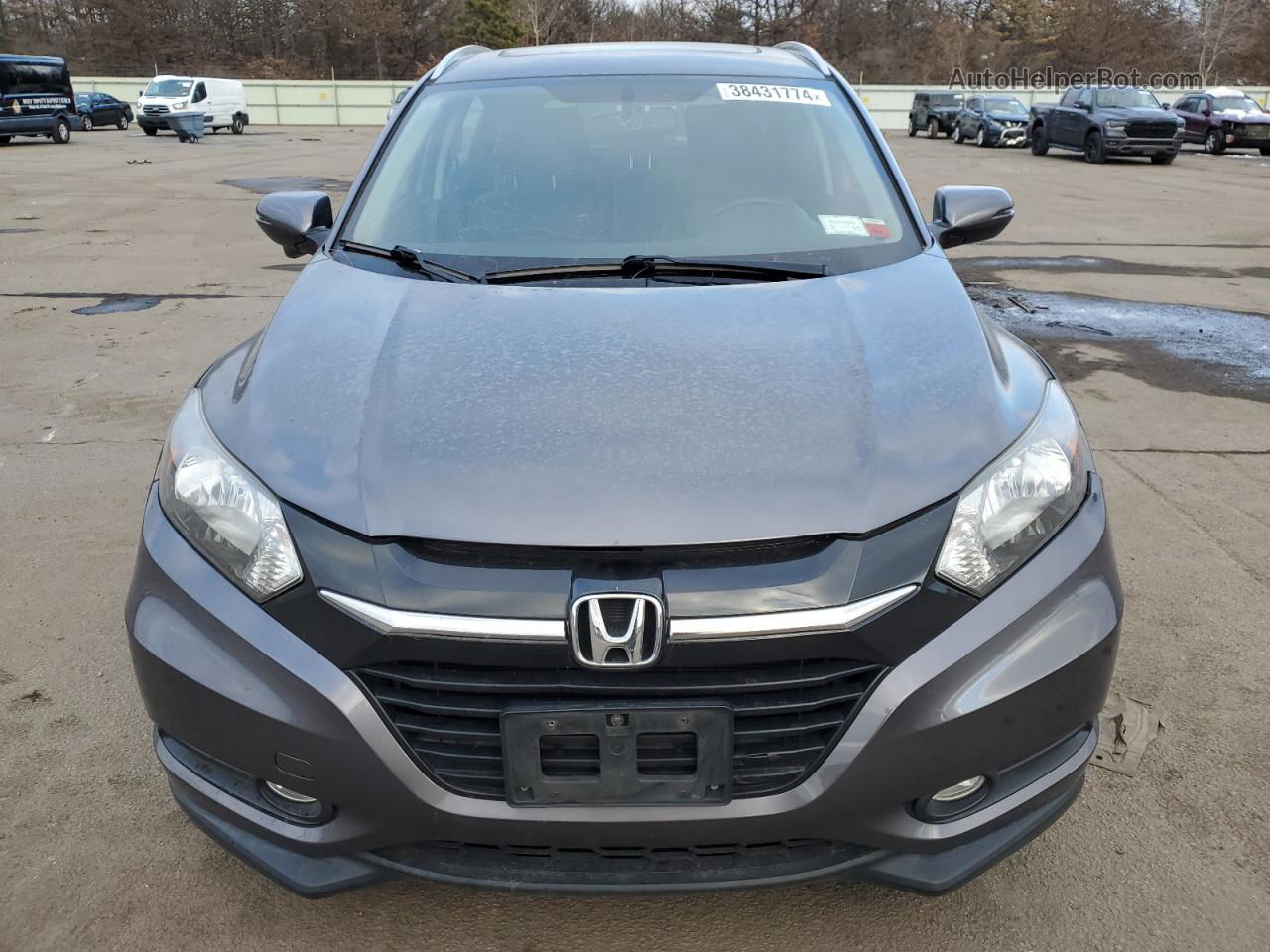 2018 Honda Hr-v Exl Gray vin: 3CZRU6H77JM708299