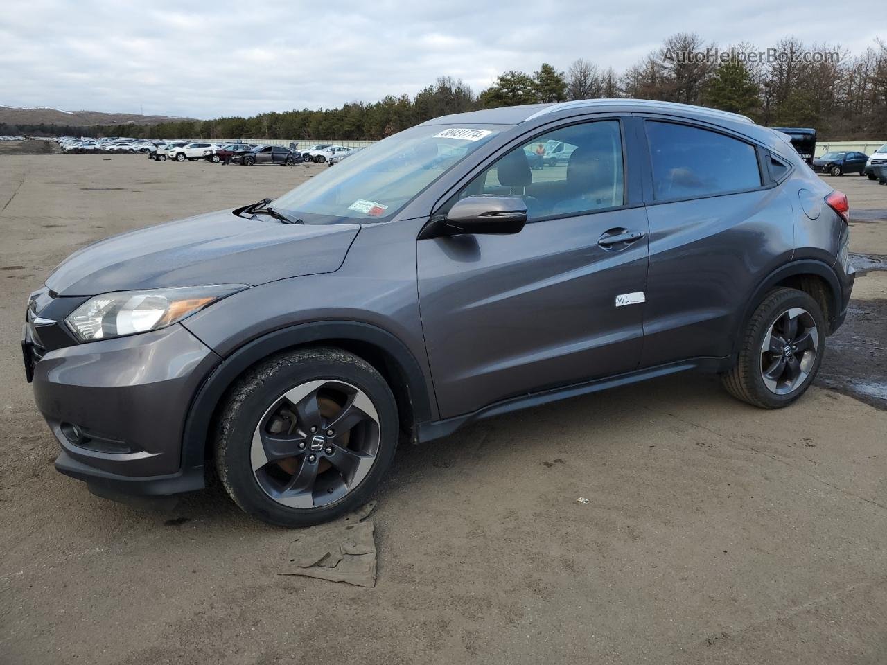 2018 Honda Hr-v Exl Gray vin: 3CZRU6H77JM708299