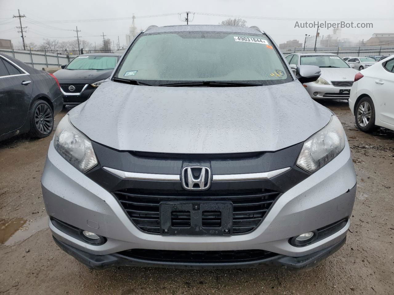 2018 Honda Hr-v Exl Silver vin: 3CZRU6H77JM713048